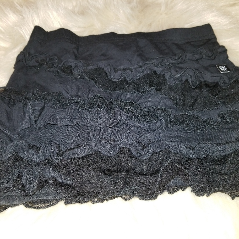 Dkny Spandex Ruffled Mini